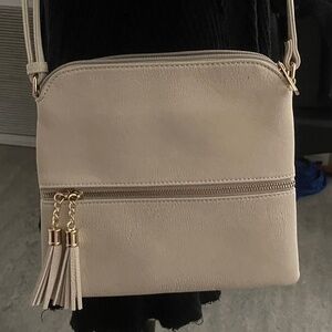 Cream Color Leather Purse